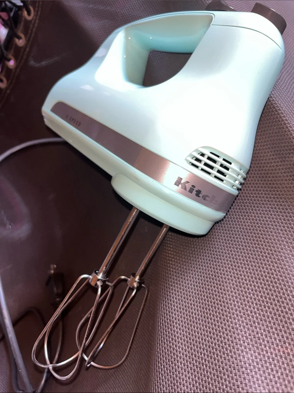 Kitchen-Aid Aqua 5-Speed Hand Mixer